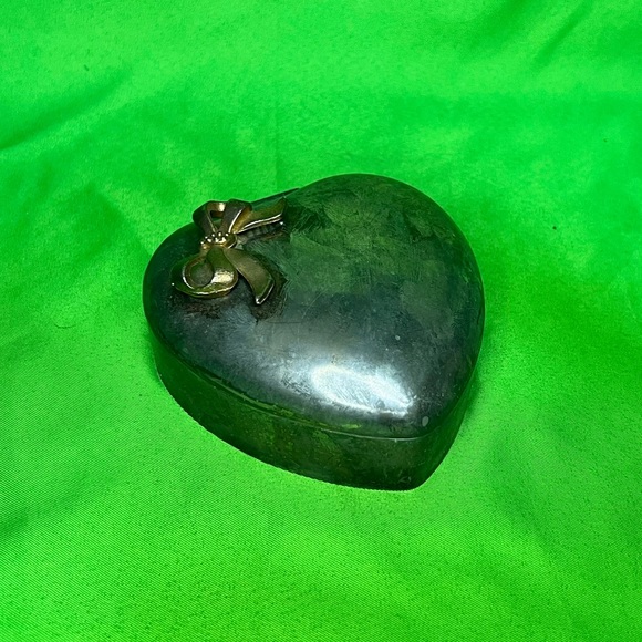 Other - Silver Plated Heart Shaped Metal Box